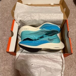 Nike ZoomX Vaporfly NEXT% 2 Turquoise Running Racing Shoes - Size 8.5